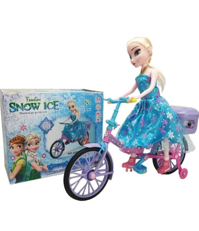 Snow Ice Müzikli Işıklı Çocuklar için Bisiklet Oyuncak