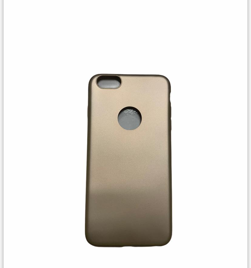 iPhone 6 plus Kılıf İnce Esnek Silikon Kılıf -Gold