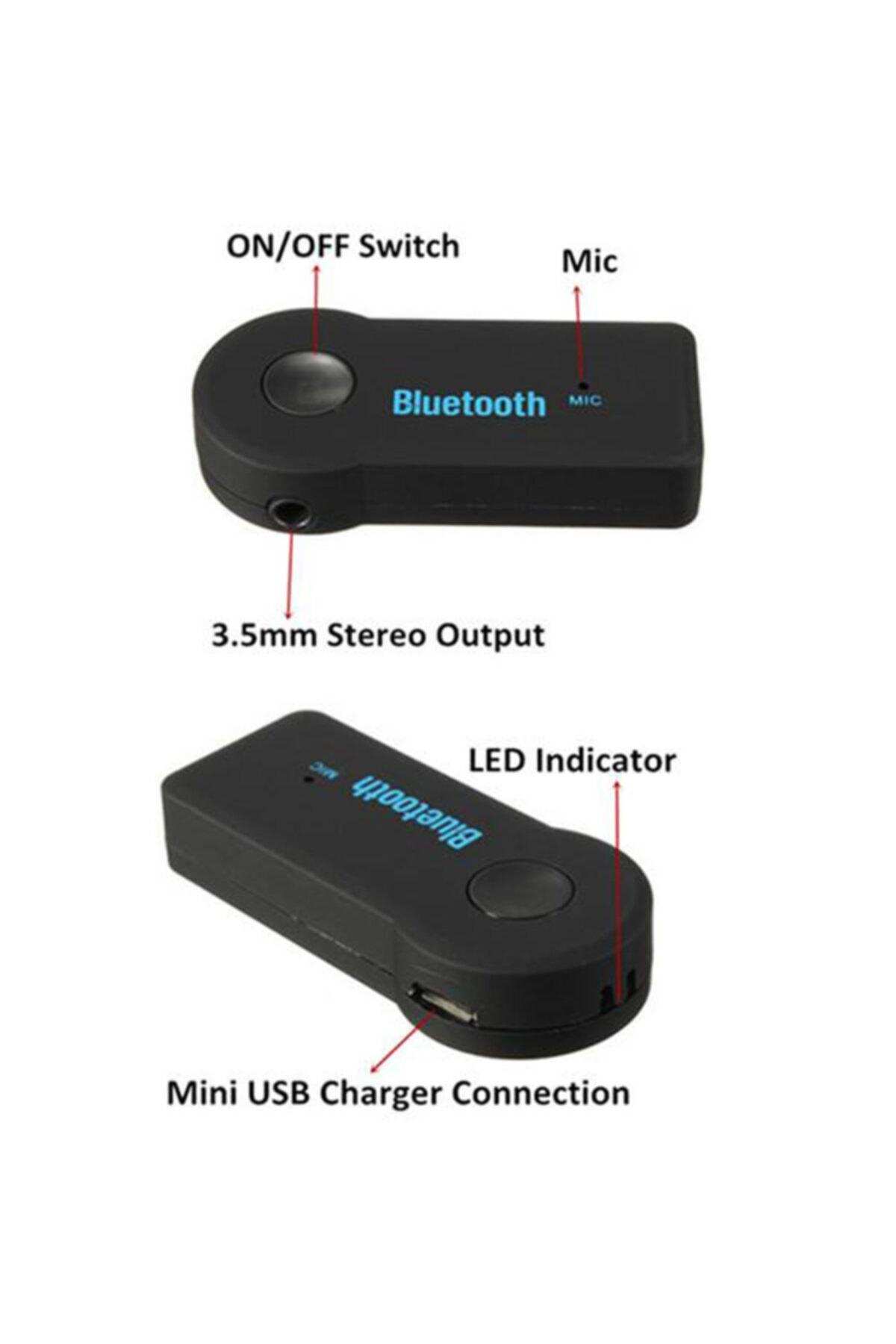 Bluetooth Aux Araç Kiti Siyah