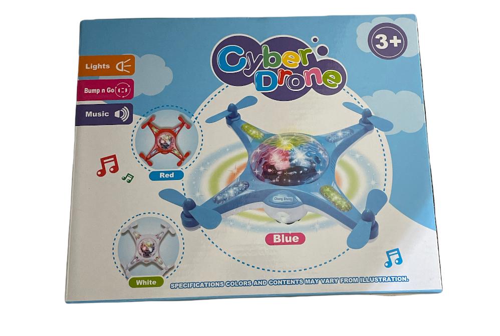 Disko Işıklı müzikli oyuncak drone-Beyaz Renk